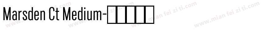 Marsden Ct Medium字体转换